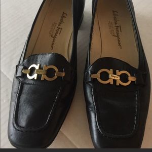 Salvatore Ferragamo Black Loafers